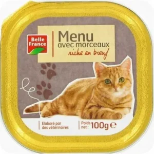 Belle France - Menu Avec Morceau Riche en Boeuf - 100gr