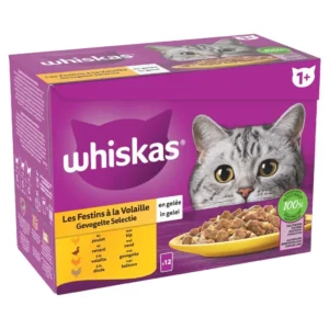 Whiskas - Les Festins à La Volaille en Gelée - 12x85gr