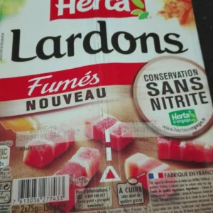 Herta - Lardons Fumés Sans Nitrite - 2x75gr