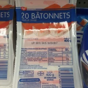 EP - Bâtonnets Saveur Crabe - 400gr