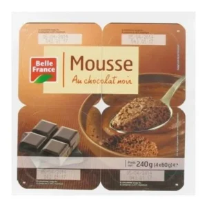 Belle France - Mousse Chocolat Noir - 4x100gMOUSSE CHOCNOIR X4    BF