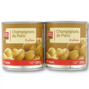 Belle France - Champignon de Paris Entier - 2x200gr
